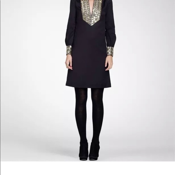 tory burch black dress